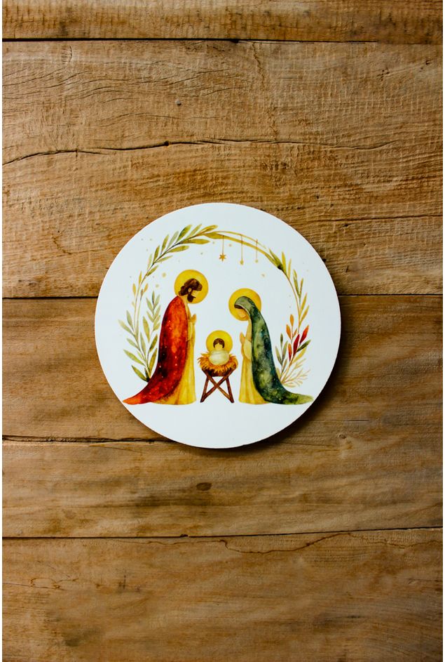 Azulejo Decorativo Redondo Sagrada familia Mimo Galeria -2-